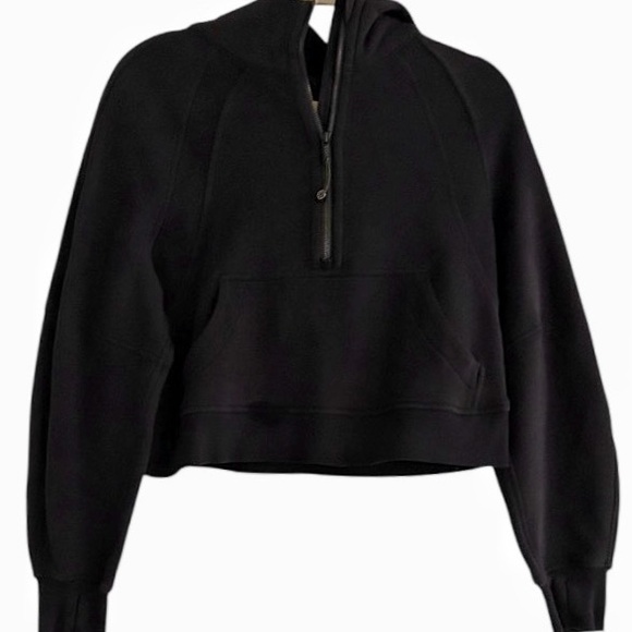 Lululemon Black Scuba Oversized Half-Zip Hoodie Size XS / Small Style LW3DMAS - Picture 12 of 13